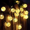 Image of 12M 8 Modes 100LED Solar String Light Crystal Ball Fairy Lamp Wedding Holiday Home Wedding Party
