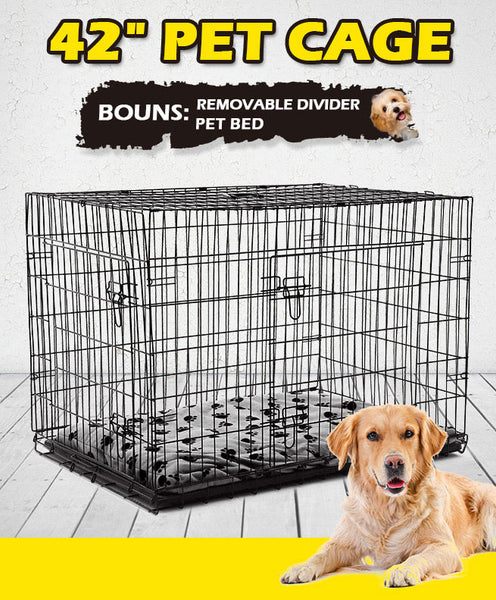 Extra Large 42" Collapsible Dog Crate