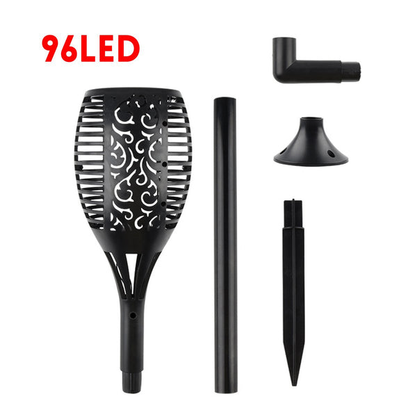 33/51/96 LED Solar Garden Flame Light Waterproof Flickering LED Torch Landscape Decor Lamp