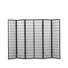 Image of Levede 6 Panel Free Standing Foldable Timber Room Divider Privacy Screen with Black Frame