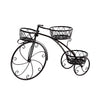Image of Levede Bicycle Shape Metal Plant Stand 3 Pots Flower Planter Corner Shelf Black