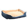 Image of PaWz Deluxe Soft Pet Bed Mattress with Removable Cover Size Large in Blue Colour