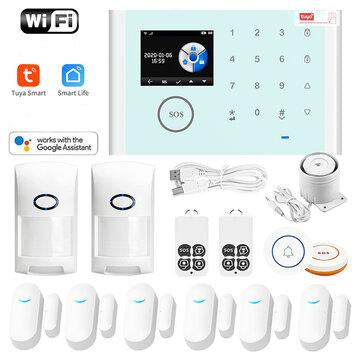 Tuya WIFI GSM Alarm System Smart Home Security  for Google Assistat