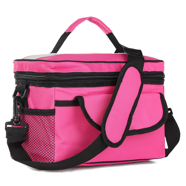 28x17x18cm Oxford Lunch Tote Cooler Backpack Insulated Picnic Bag for Camping Travel