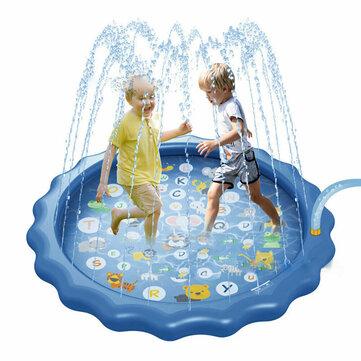 68inch Sprinkle Play Mat Toddler Kids Play Water Spray Toys Garden Family Activities