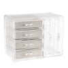 Image of Dustproof Transparent Acrylic Earrings Jewelry Storage Box Display Stand Rack Tray