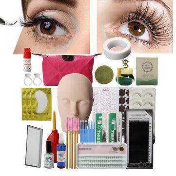 21Pcs  Eyelash Extension Set Beauty Salon Practice Set Eyelash Extension Tool