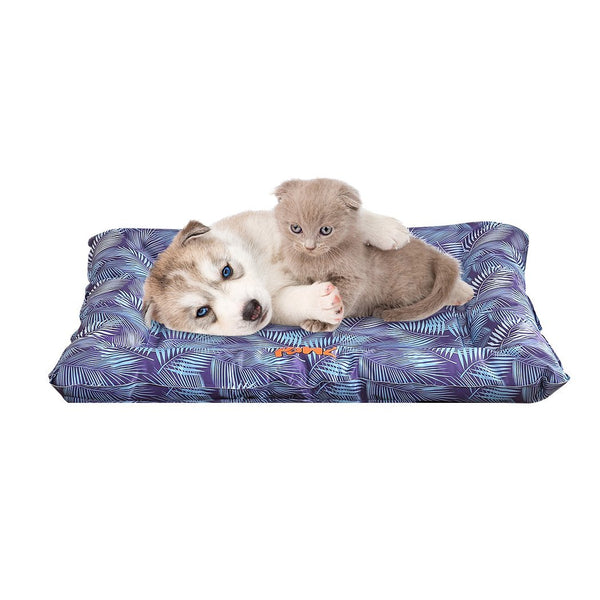 PaWz Anti-bug Dog Cooling Bed-76x65 cm-Pine Pattern Extra Large