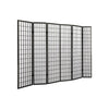 Image of Levede 6 Panel Free Standing Foldable Timber Room Divider Privacy Screen with Black Frame