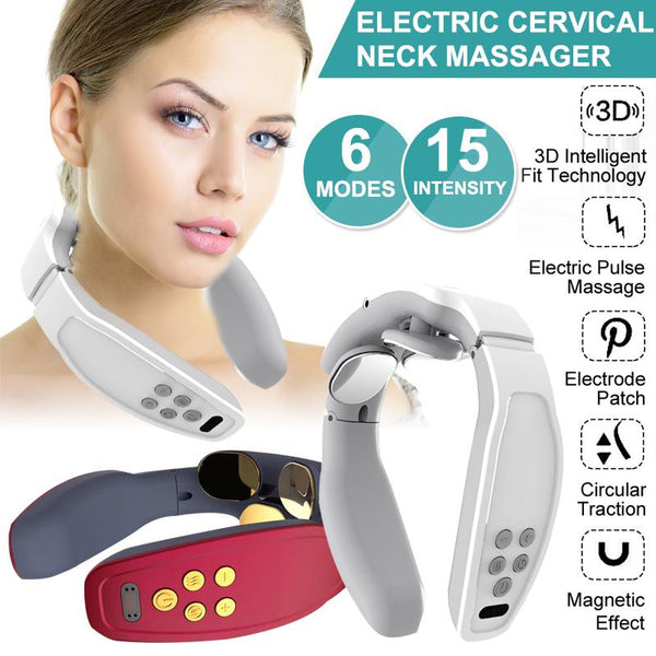 Three-head Cervical Vertebra Massager Intelligent Neck Meridian Massager