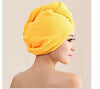 Image of Quick Dry Microfibre Hair Drying Turban Bath Towel Head Wrap Hat Quick Dry