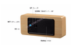 Image of 4 color Wood Sound Control Clock Digital LED Temperature Alarm Modern Home Decor