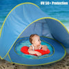 Image of Baby Kids Pop Up Beach Camping Tent Sun UV Shade Shelter Canopy Tents With Pool