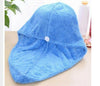 Image of Quick Dry Microfibre Hair Drying Turban Bath Towel Head Wrap Hat Quick Dry