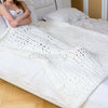 Image of Soft Warm Hand Chunky Knit Blanket Thick Yarn Wool Bulky Bed Spread Throw AU