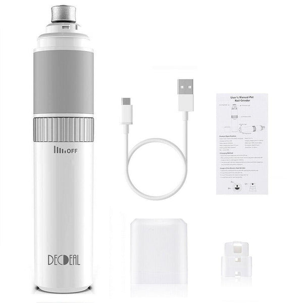 New Premium Electric Pet Nail Grinder Grooming Trimmer Dog Cat Clipper Tool W3U2