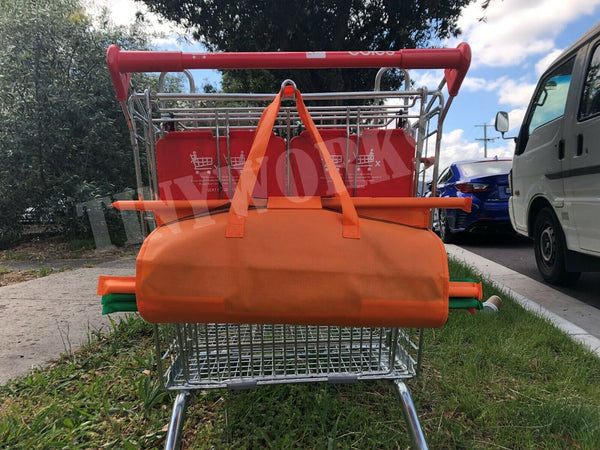 4 Reusable Bag Shopping Cart Grocery Bags Large Size Trolley Fit
