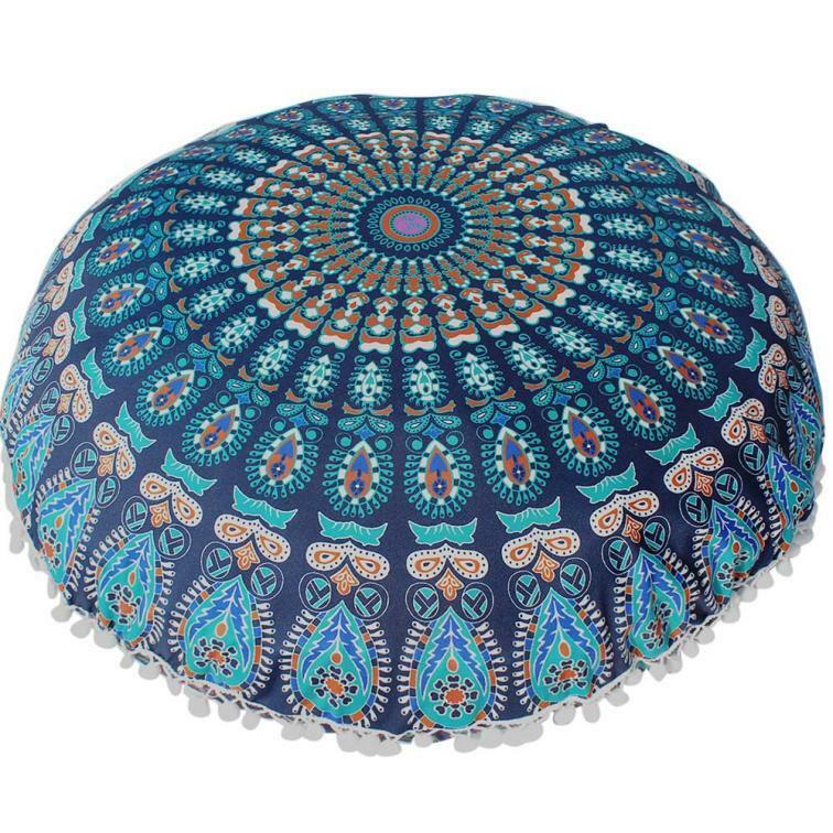 Round store mandala pillow