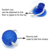 Image of Pet Molar Bite Toy Multifunction Floor Suction Cup Dog Balls Interactive Puppy A