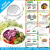 Image of Salad Maker Cutter Bowl Healthy Salads Made Easy Tool Slice 60 Seconds AU stock