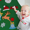 Image of DIY Christmas Tree Set Felt Removable Ornaments Xmas Kids Hand Craft Decor AU