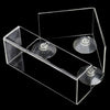 Image of Clear Acrylic Bird House Window Feeder Suction Cup Outdoor Garden Feeding Birds