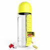 Image of 600ml Sport Water Bottle Built-in Daily 7 Daily Pill Box Vitamin Organizer AU