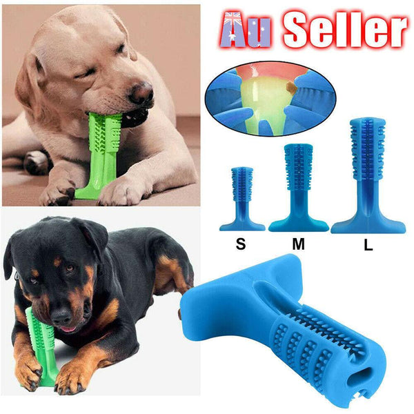 Dog Toothbrush Toy  Pets Oral Care Molar Rod Silicone Bristly Brushing Stick