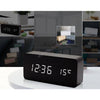 Image of 4 color Wood Sound Control Clock Digital LED Temperature Alarm Modern Home Decor