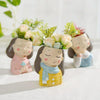 Image of 4Pcs/set Resin Plant Pot Creative Mini Planter Succulent Cactus Bonsai Flowerpot
