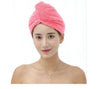 Image of Quick Dry Microfibre Hair Drying Turban Bath Towel Head Wrap Hat Quick Dry