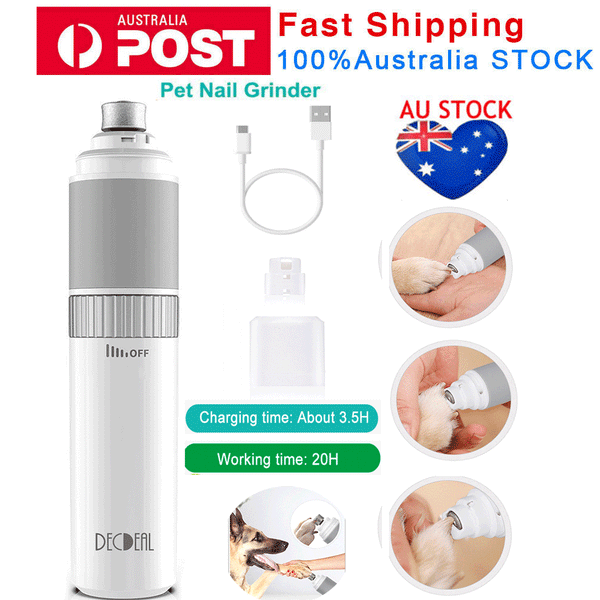 New Premium Electric Pet Nail Grinder Grooming Trimmer Dog Cat Clipper Tool W3U2
