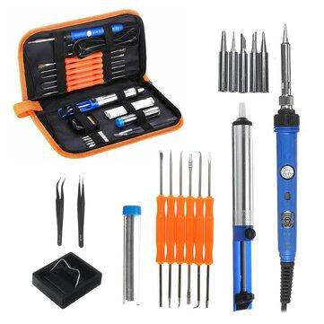 Electric Soldering Iron Tool Kit 60W Control ℃ Welding Station Tip Case