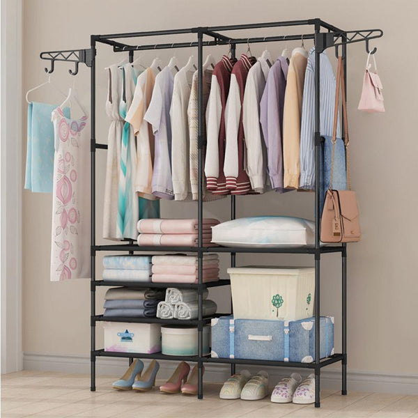Heavy Duty Clothes Rail Rack Garment Hanging Display Stand Shoe Storage Shelf