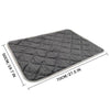 Image of Self Heating Pet Bed Warm Soft Fleece Cushion Heated Pad