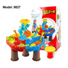 Image of Children Sand Water Table Set Outdoor Beach Play Toys Sand Kids Bucket Shovel Chair Sand Pit Table