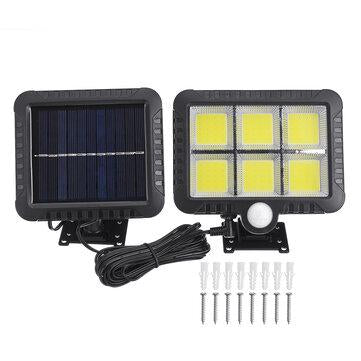 50W COB Solar Wall Street Light Motion Sensor Outdoor Yard Garden Driveway Lamp