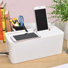 Image of Cable Storage Box Case Wire Management Power Plug Cord Socket Safety Desktop Organizer