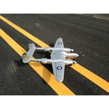MD P38 1200mm Wingspan EPO RC Airplane Lockheed P-38 Lighting Zoom Aircraft PNP Fixed Wing