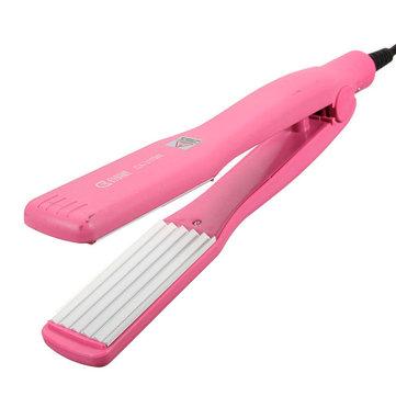 Professional Electric Hair Curler Flat Iron Ceramic Plates Wet Dry