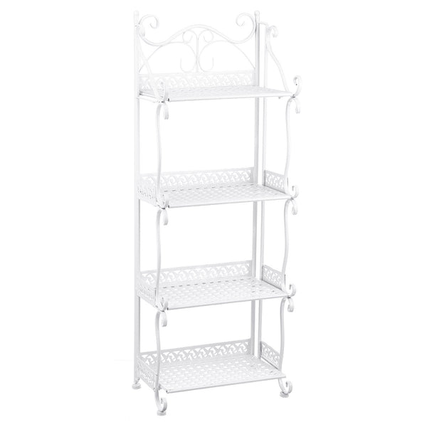 4 Layers Iron Storage Rack Modern Simple Bathroom Floor Shelf Household Shoe Rack Bookshelf Storage Shelf