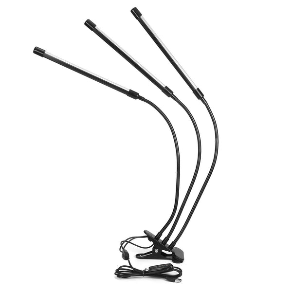 3 Heads/4 Heads Full Spectrum LED Grow Light Plant Growing Lamp with Clip for Indoor Plants Hydroponics