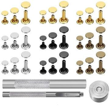 360Pcs 6x6mm / 8x8mm /8X12mm DIY Leather Craft Snap Fasteners Buttons Copper