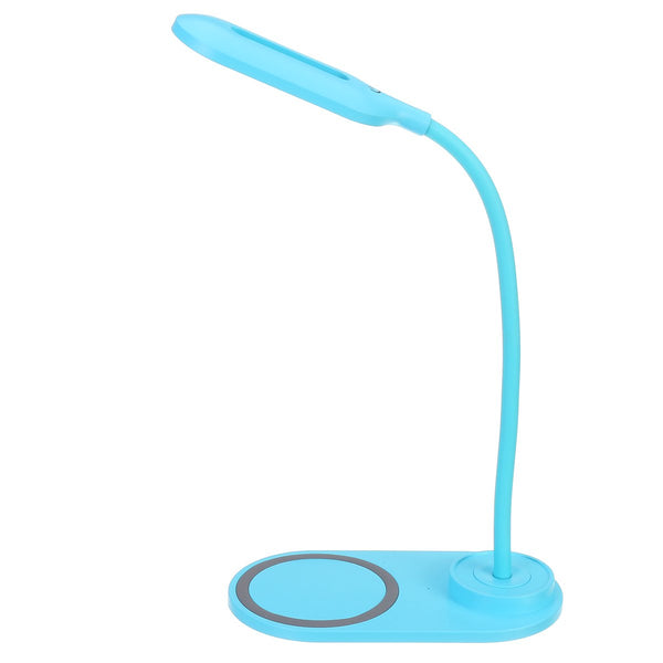 2-IN-1 Wireless Charging LED Table Desk Lamp Dimmable Foldable Indoor Bedside Light for Home Bedroom