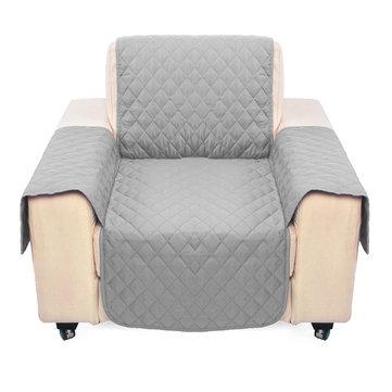 Light Gray Pet Sofa Couch Protective Cover Removable W/Strap Waterproof 1 Seater Sofa Cover