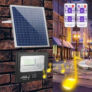 Bright Solar Powered 192 LED Flood Security Light Dimmable with Remote Controller for Garden Wall Outdoor