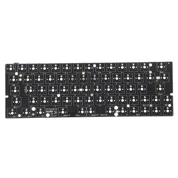 Geek GK64XS PCB Wired Platinum Motherboard Mechanical Keyboard Kit Hot Swap RGB Light