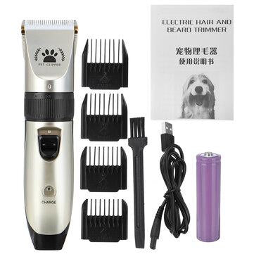 Pet Cat Dog Hair Trimmer Clipper Set Rechargeable Haircut Shaving Machine Professional Grooming Kit