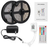 Image of 10M SMD5050/2835 RGB Smart LED Strip Light APP Control Music Waterproof Lamp 44 Keys Remote Control Power Adapter