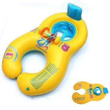 ABC Safe Inflatable Mother And Baby Swim Float Boat Raft Kid's Chair Seat Boat